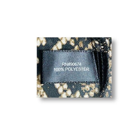 Boston Proper M Snakeskin Print Wrap Blouse Belted V-Neck Long Sleeve Chic Top - Picture 3 of 9